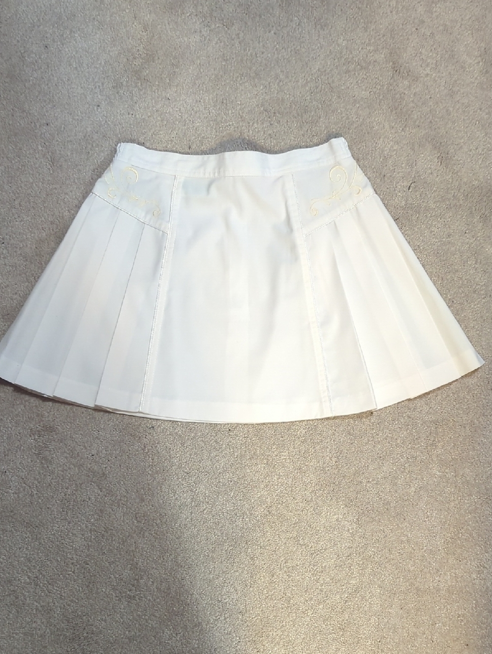 Vintage-Lily's Of Beverly Hills Women's White Pleated Tennis Skirt